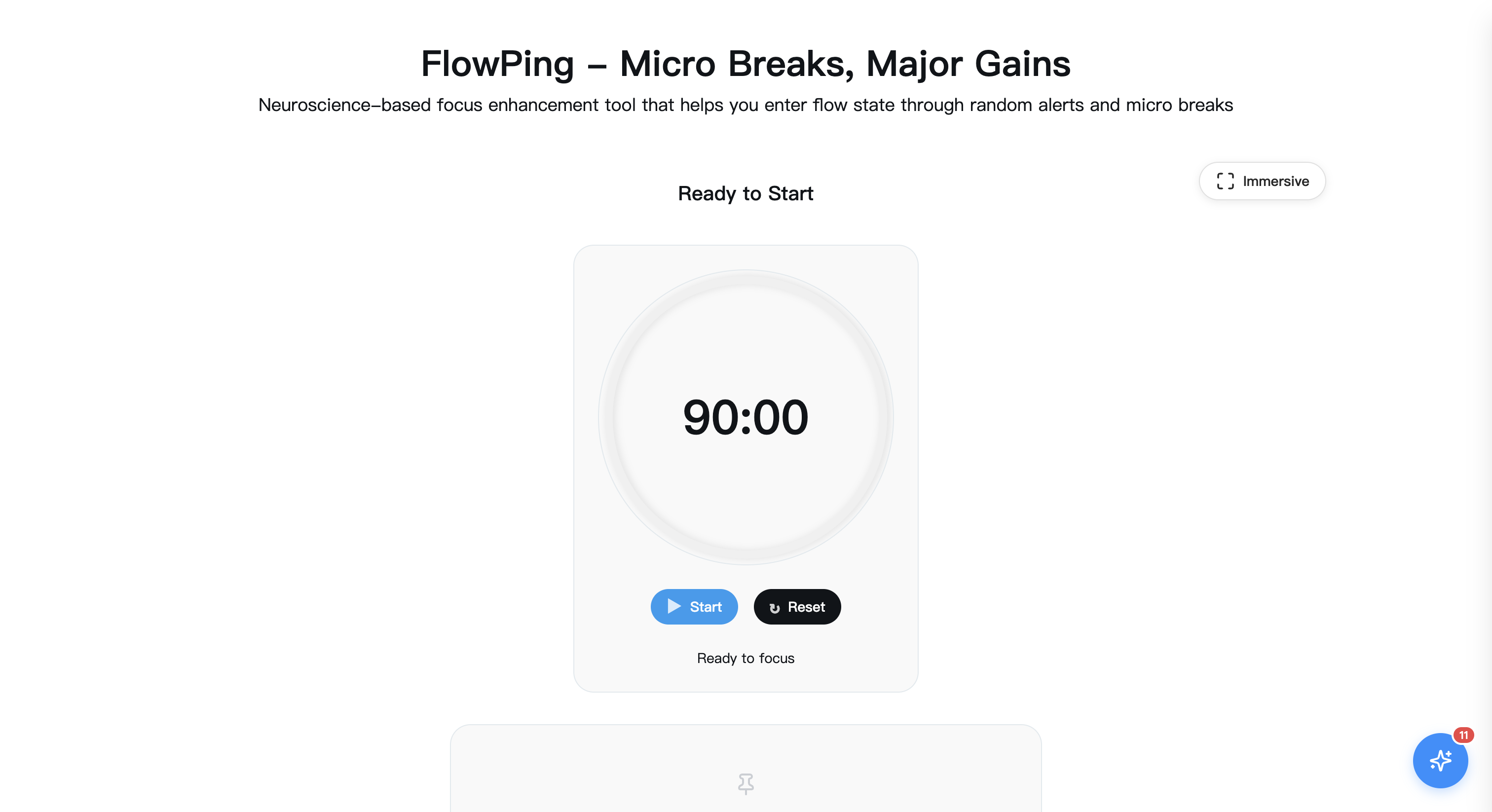 FlowPing delayed note-taking app UI